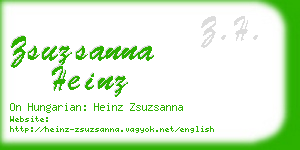 zsuzsanna heinz business card
